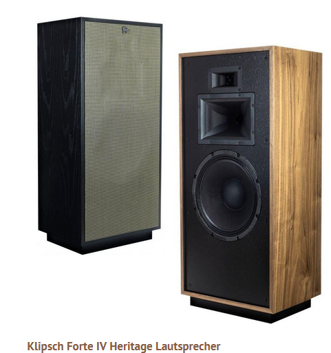 Klipsch Heritage Forte IV, schwarz - walnut - Verfügbarkeit anfragen