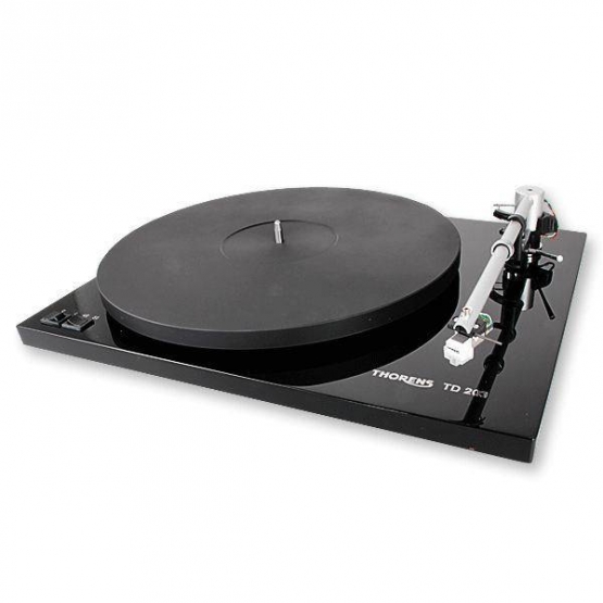 Thorens TD 203 schwarz Klavierlack