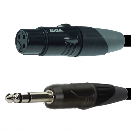 ENOVA XLR F auf Klinken 3 pin Kabel Analog & Digital 4 m