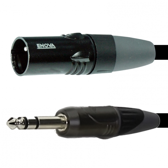 ENOVA XLR M auf Klinken 3 pin Kabel Analog & Digital 6 m