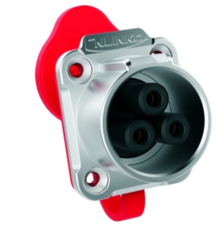 CNLINKO Power Einbaubuchse LP-24 Power 3pin female socket 500 V 25 A