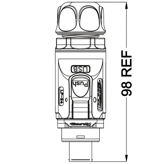 CNLINKO USB 3.0 Typ A Durchführung Einbau LP-24 Data USB3.0 socket