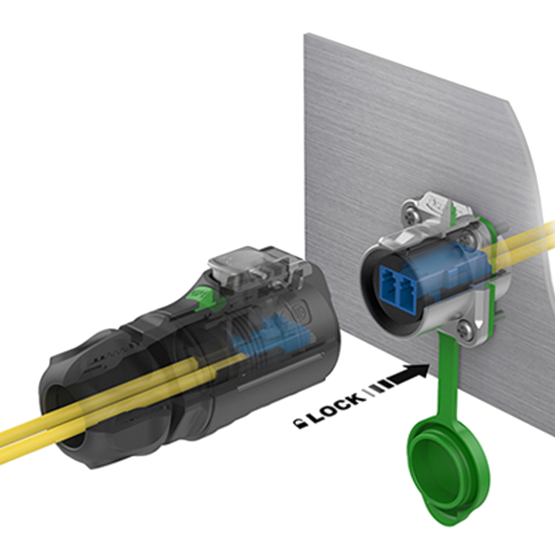 CNLINKO LC Duplex LWL Durchführung Einbau LP-24 LWL LC fiber socket