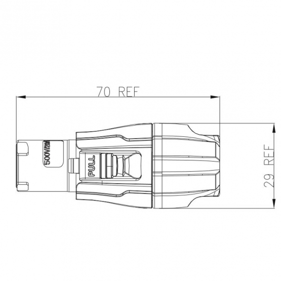 ENOVA Power Connector Blau input Schraubversion