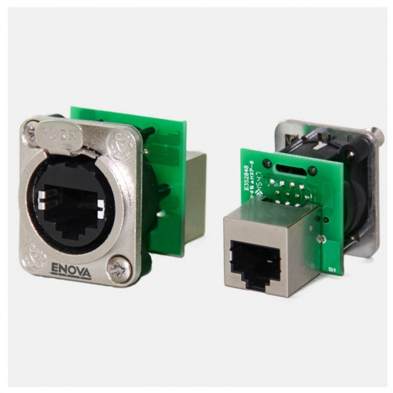 ENOVA RJ45 Einbaubuchse Durchführung feedthrough
