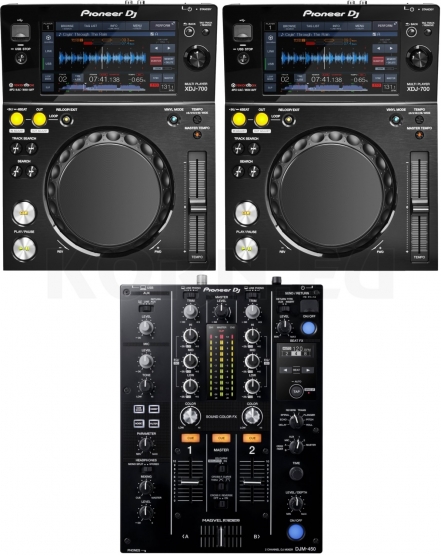 Bundle: Pioneer DJ 2x XDJ-700 Player, DJM-450 Mixer - Verfügbar