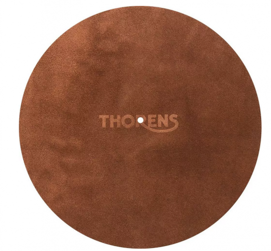 Thorens Plattentellerauflage Leder, braun