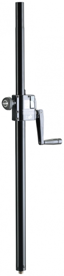 K&M 21339 schwarz - Distanzrohr mit Kurbel