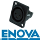 ENOVA Outdoor XLR 3 pin IP67 weibliche Einbaubuchse Lötversion