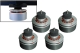 Isonoe Isolation Feet ( Set 4er Pack) - 1 Set black verfügbar