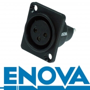 ENOVA Outdoor XLR 3 pin IP67 weibliche Einbaubuchse Lötversion