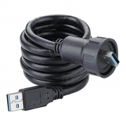 CNLINKO USB 3.0 Typ A IP67 Kabel Typ A Male to A Male with 1m